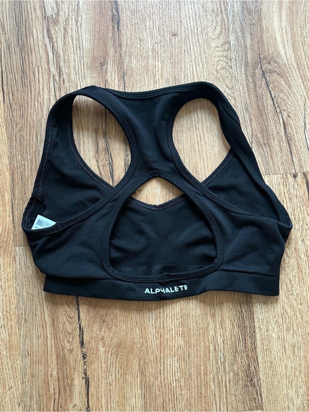 Alphalete Women's Black Racerback Sports Bra